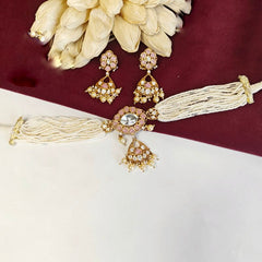 Amira choker set (pink)