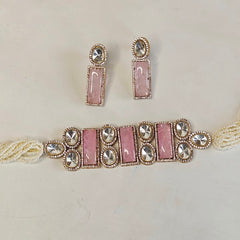 Anaima Polki Choker Set (Ruby)