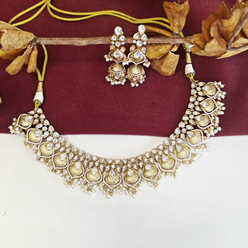 Amisha Pearl Polki Set