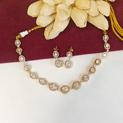 Hezal Polki Neckline set