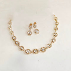 Hezal Polki Neckline set