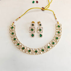 Fraha Emerald Polki Set