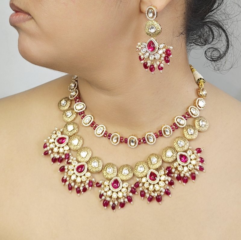 Kalpita Wine Polki Set