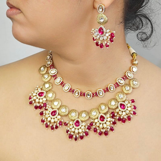 Kalpita Wine Polki Set