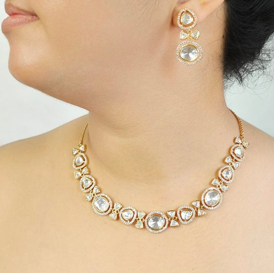 Eilena Polki Neckline set