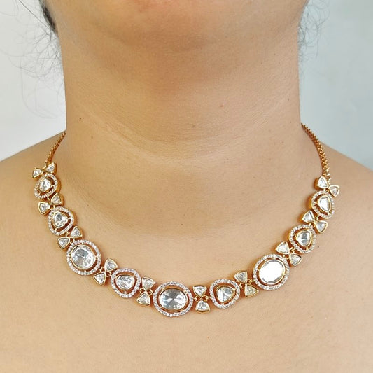 Eilena Polki Neckline set