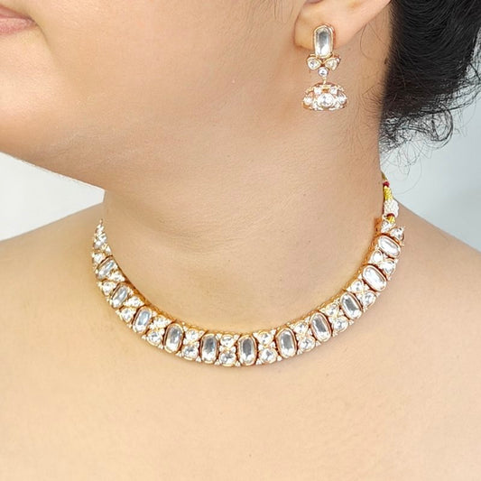 Bella Polki Neckline set