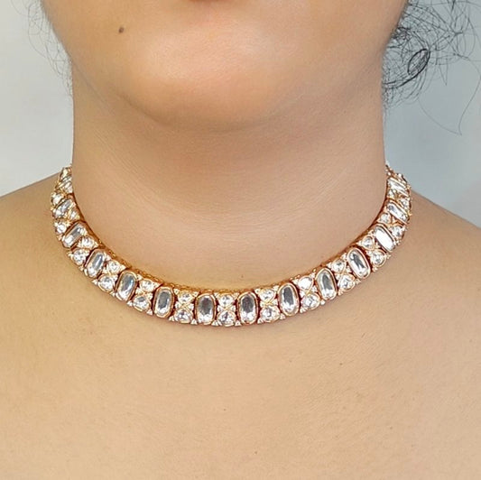 Bella Polki Neckline set