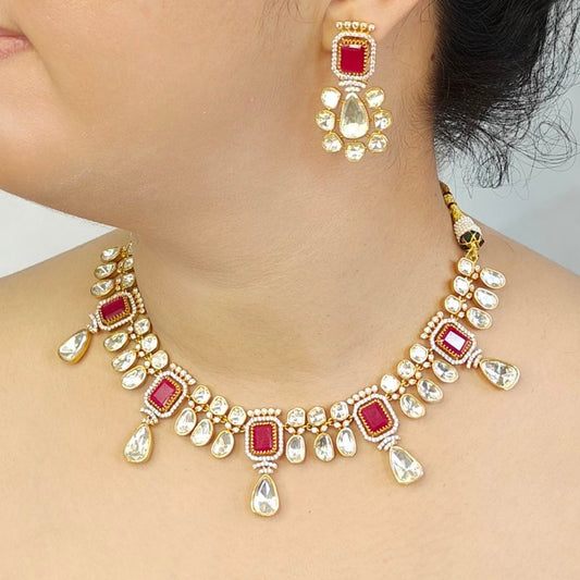 Meher Moissanite necklace set