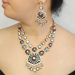 Raasaa Polki Pendent Set