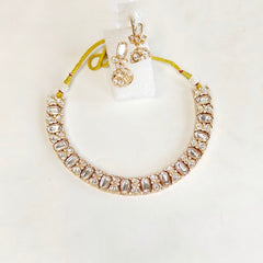 Bella Polki Neckline set