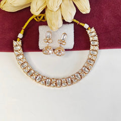 Bella Polki Neckline set