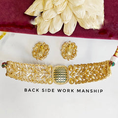 Sarika Moissanite polki choker