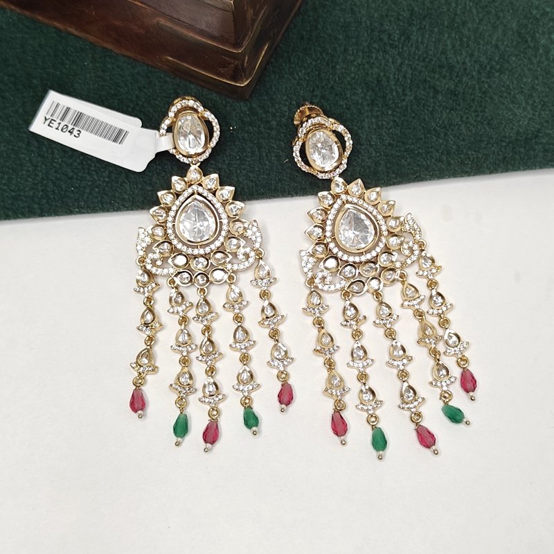 Aneesha polki danglers multicolour
