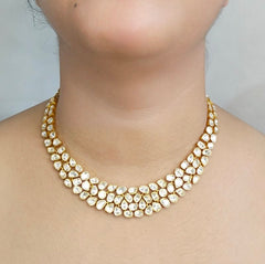 Aabhaa Moissanite necklace set