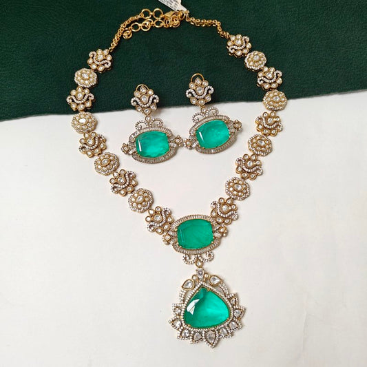 Aradhya Polki long set