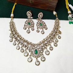 Veera Polki Neckline set