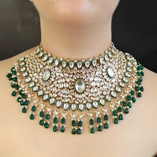 Nargis Polki bridal Set