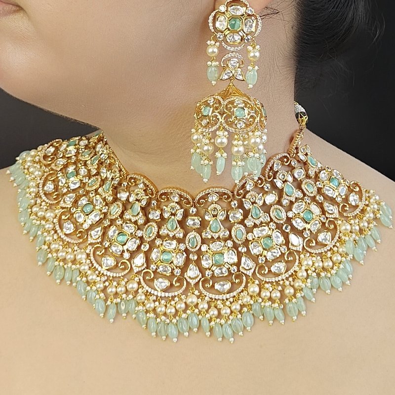 Saundarya mint green set