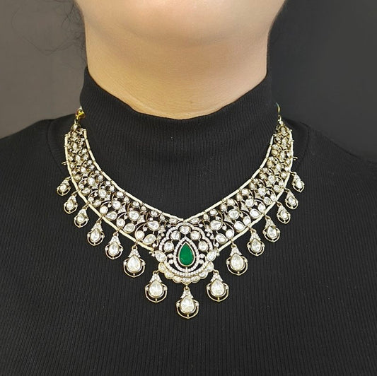 Veera Polki Neckline set