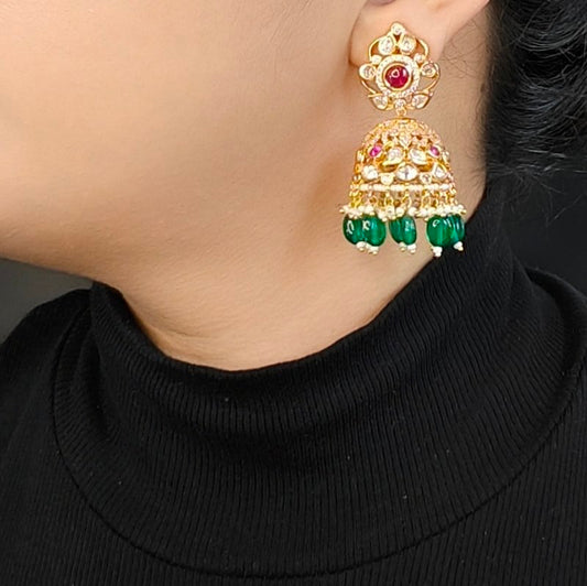 Kiara Polki Jhumka