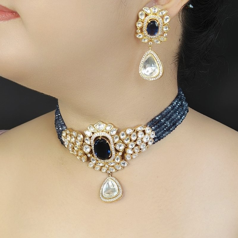 Akiraa uncut polki choker set