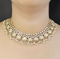 Amisha Pearl Polki Set