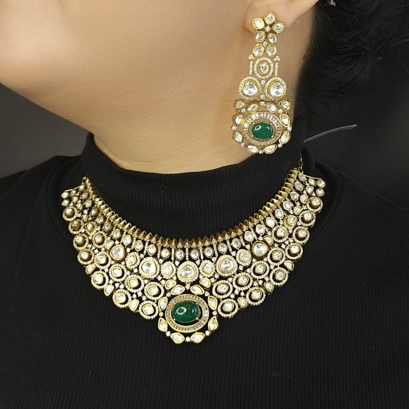 Anvi Polki Neckline set