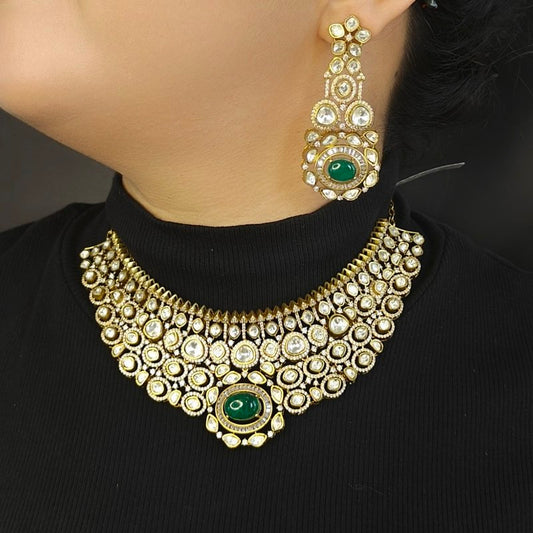 Anvi Polki Neckline set