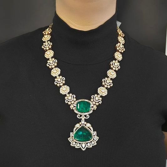 Aradhya Polki long set