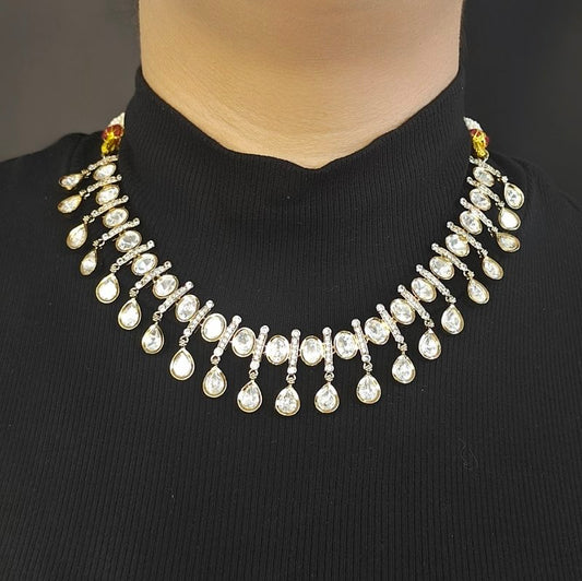 Ivaan Polki Neckline set