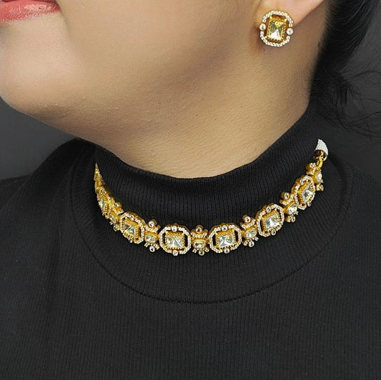 Baleena Moissanite choker