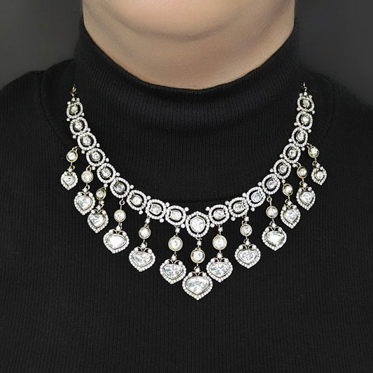 Damin Polki Neckline set