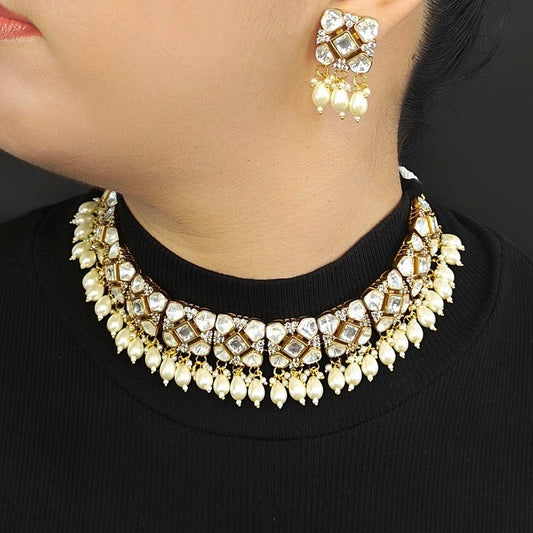 Devika Choker Set (pearls)