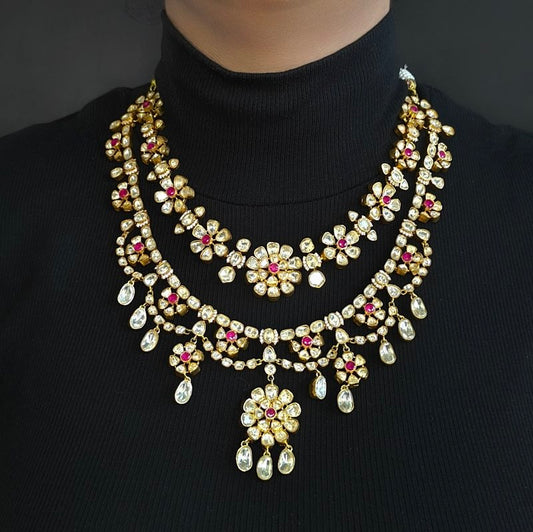 Shilpa Moissanite necklace set