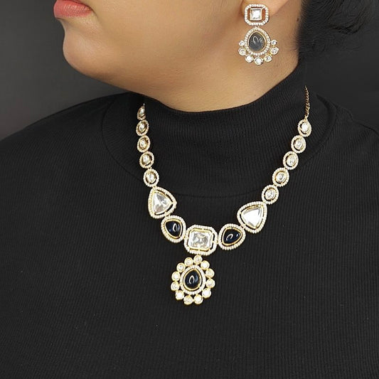 Vidhi Blue Polki Set