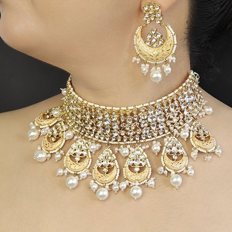 Maria Peach Polki Set