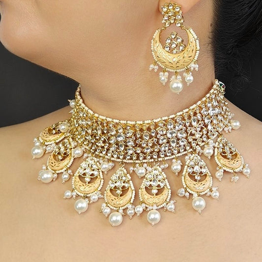 Maria Peach Polki Set