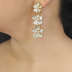 Ananaya moissanite danglers