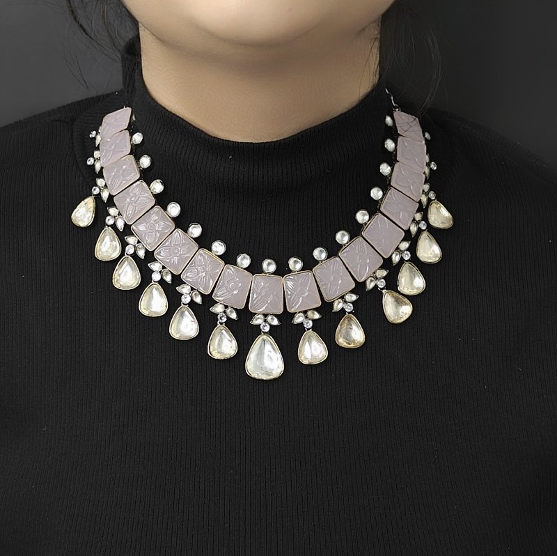 Mahiraa Polki Necklace Set