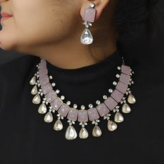 Mahiraa Polki Necklace Set