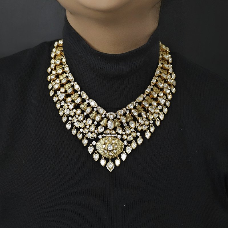 Hema antique gold plated set (Antique Gold Colour)