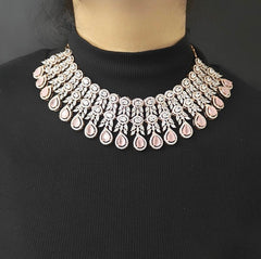 Hezal Pink Necklace set