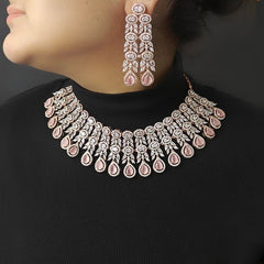 Hezal Pink Necklace set