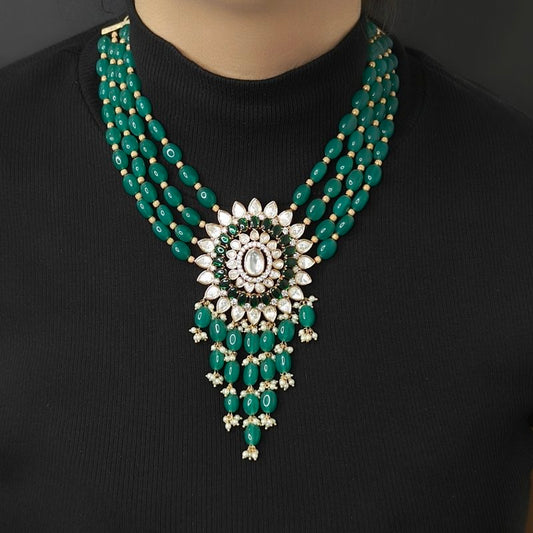 Hamida long Polki Set