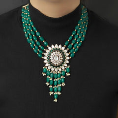 Hamida long Polki Set