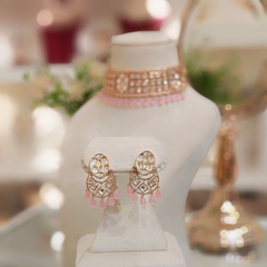 Yavi Pink Polki Choker