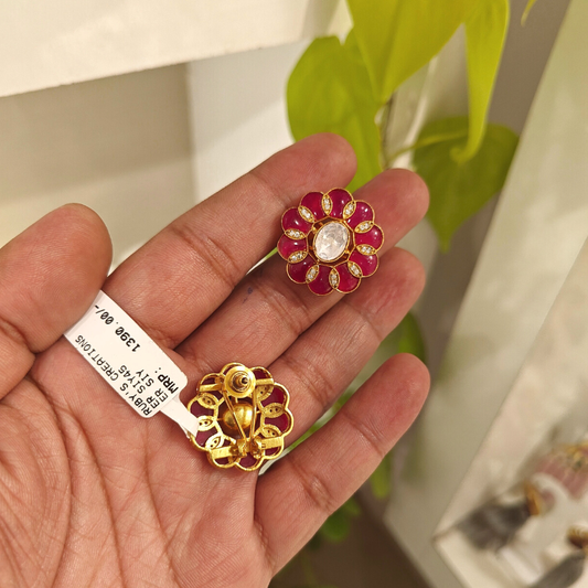 Padma Polki Studs