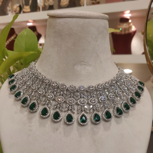 Hezal Green Necklace set