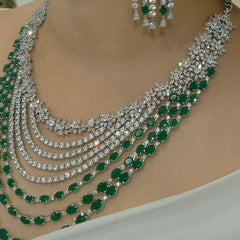 Rubicon cz necklace set